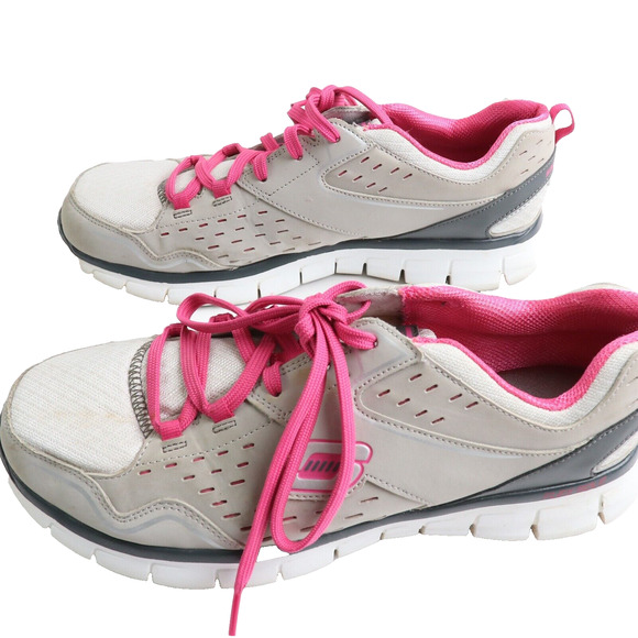 Sketchers Women's Lite Weight Flex Sole Memory Foam Trainers Size 10 Extra Wide - Picture 2 of 10